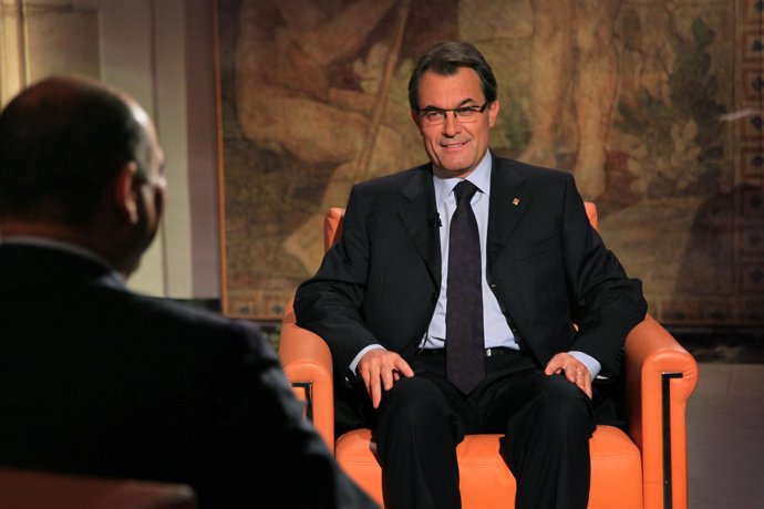 Entrevista de TV3 a Artur Mas