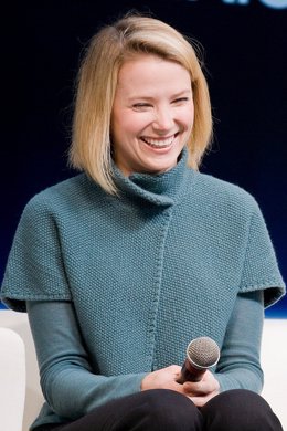 La presidenta ejecutiva de Yahoo!, Marissa Mayer