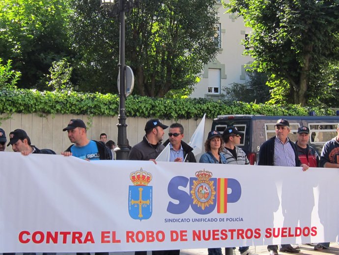 Protesta Del SUP En Oviedo
