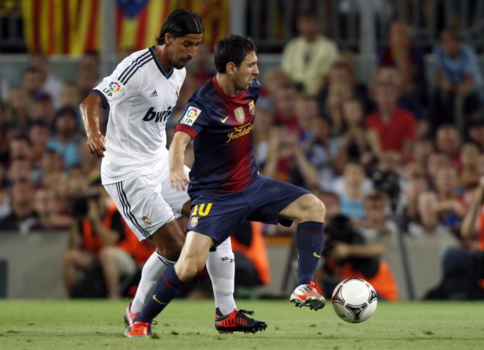 Leo Messi y Sami Khedira 