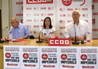 UGT-A y CCOO-A convocan manifestaciones este domingo ante unos PGE que "discriminan claramente" a Andalucía