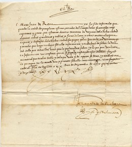 Cédula real de Fernando el Católico. 