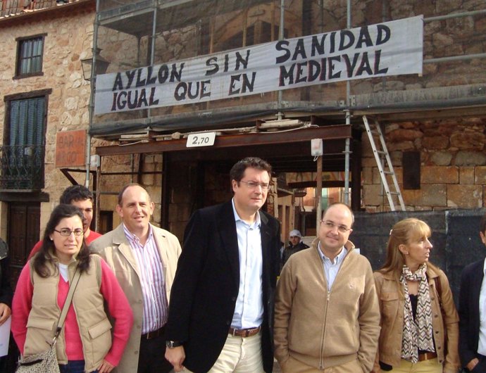López en su visita Ayllón