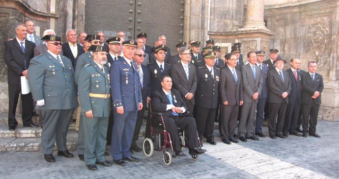 Campos con homenajeados en los actos conmemorativos del 'Día de la Policía'