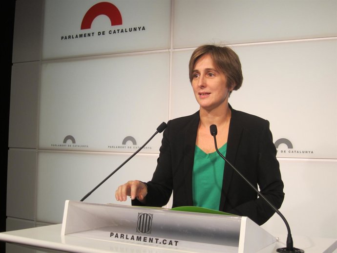 La Portavoz De ICV-Euia En El Parlament, Dolors Camats