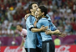 Celebración Gol Selección Española