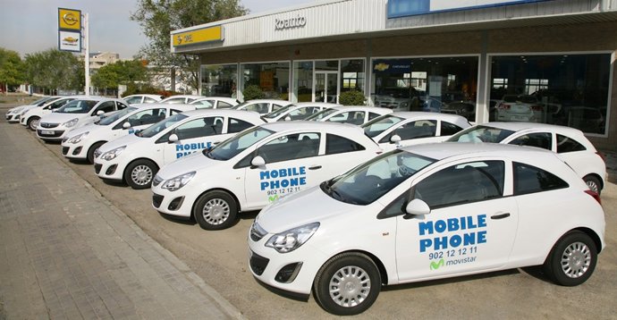 Opel Corsa Suministrados A Mobile Phone Comunicaciones