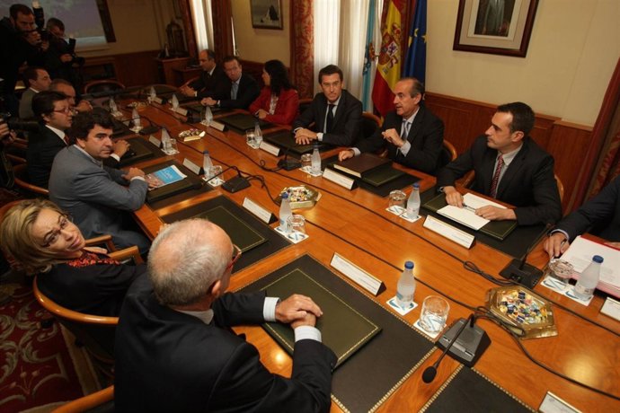 El presidente de la Xunta reunido con Autoridad Portuaria