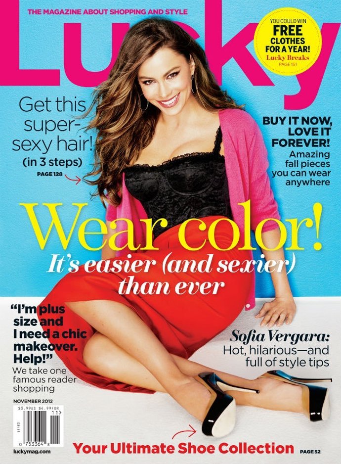 Sofia vergara en la portada de Lucky 