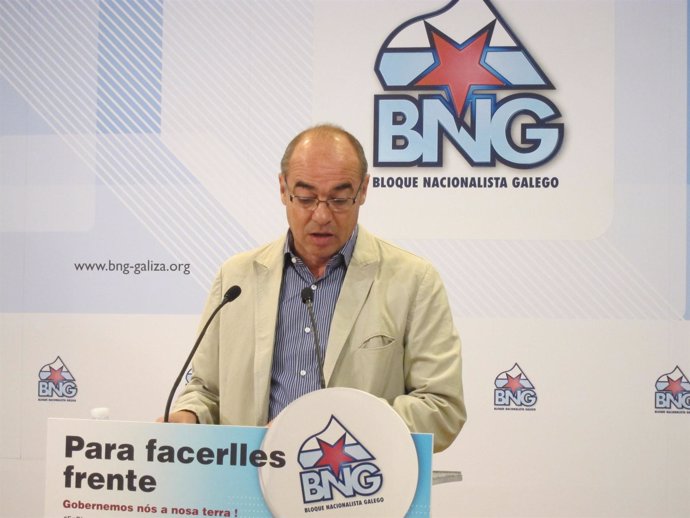 El Candidato Del BNG, Francisco Jorquera, En Rueda De Prensa