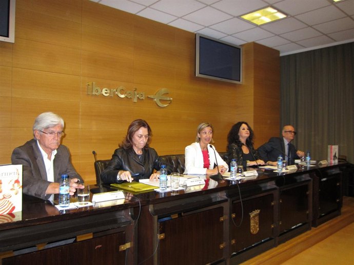 Presentación de los libros en Ibercaja