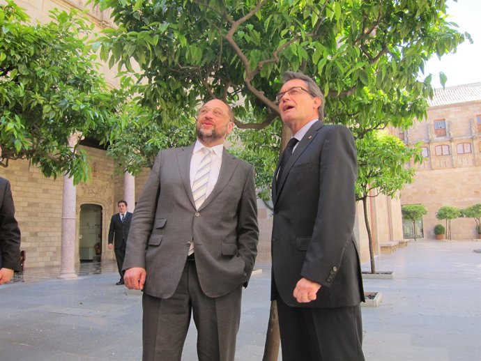 Schulz Y Mas En La Generalitat