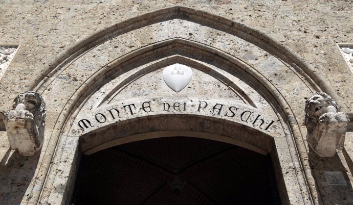 Recurso de la sede de Banca Monte Paschi en Siena (Italia)