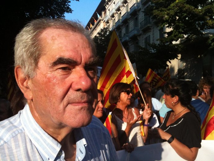 Ernest Maragall, En La Manifestación De La Diada