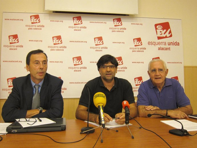 José Luis Romero (izq.), Miguel A. Pavón (centro) y J. A. Fernández Cabello