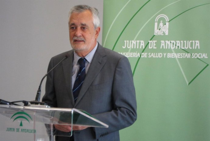 José Antonio Griñán, hoy ante los medios