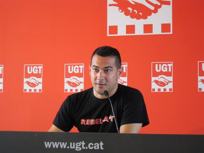 El Portavoz De Las Juventudes De UGT De Catalunya (Avalot), Daniel García