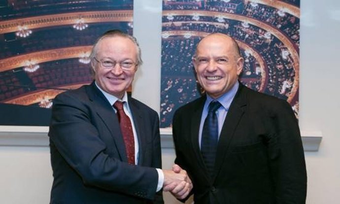 Josep Piqué (Vueling) y Joan Francesc Marco (Liceu)