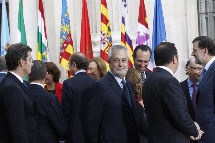 Griñán, durante la Conferencia de Presidentes