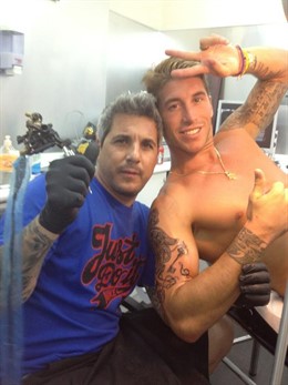 Sergio Ramos se hace un nuevo tatuaje 