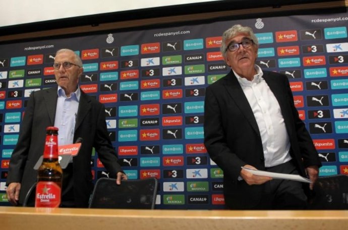 Ramon Condal y Daniel Sánchez Llibre en rueda de prensa