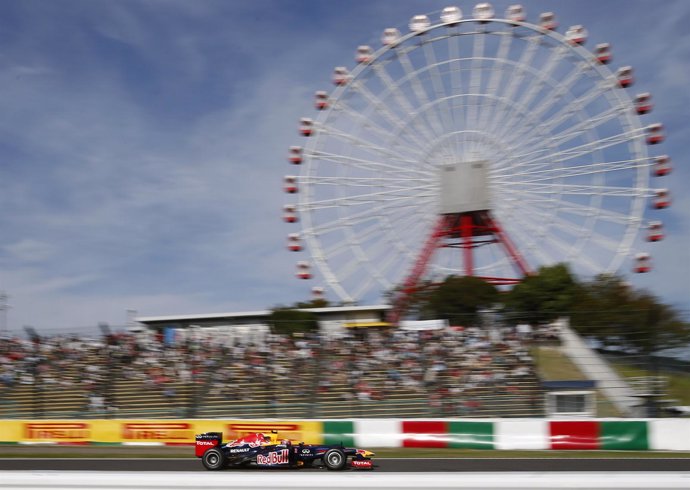 Mark Webber (Red Bull) en el Gran Premio de Japón