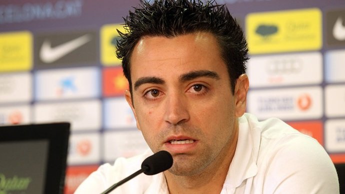 El Jugador Del FC Barcelona Xavi Hernández