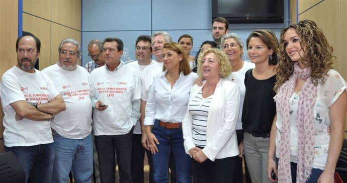Los concejales del Ayuntamiento de Linares en comisión permanente hoy