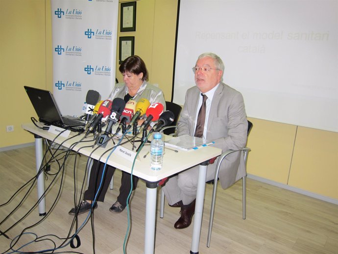 Helena Ris, Dtora.Gral. De La Unió Y Manel Jovells, Presidente