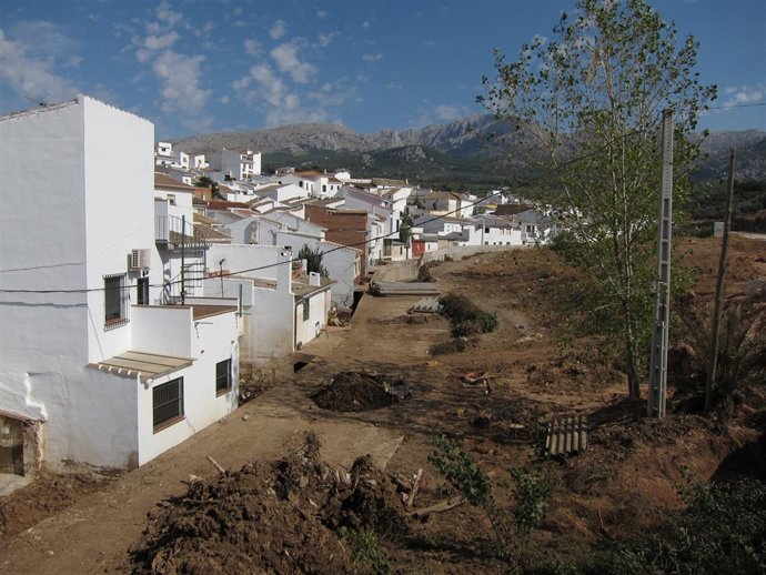 Villanueva del Rosario una semana después de las inundaciones