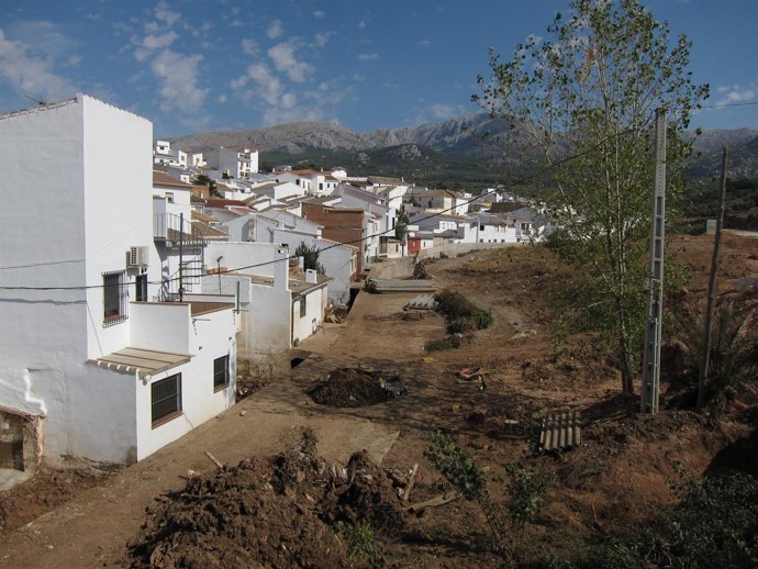 Villanueva del Rosario una semana después de las inundaciones