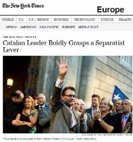 Entrevista de Artur Mas en 'The New York Times'