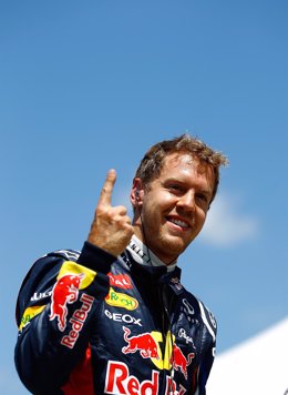 El Piloto Alemán Sebastian Vettel