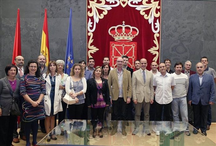 Recibimiento de Catalán a la Casa de la Comunidad de Valencia en Navarra.
