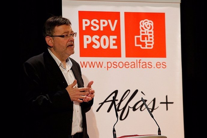 El Secretario General Del PSPV, Ximo Puig, En El Acto De Alfàs Del Pi.
