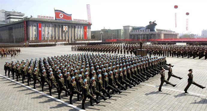 Desfile militar en Corea del Norte