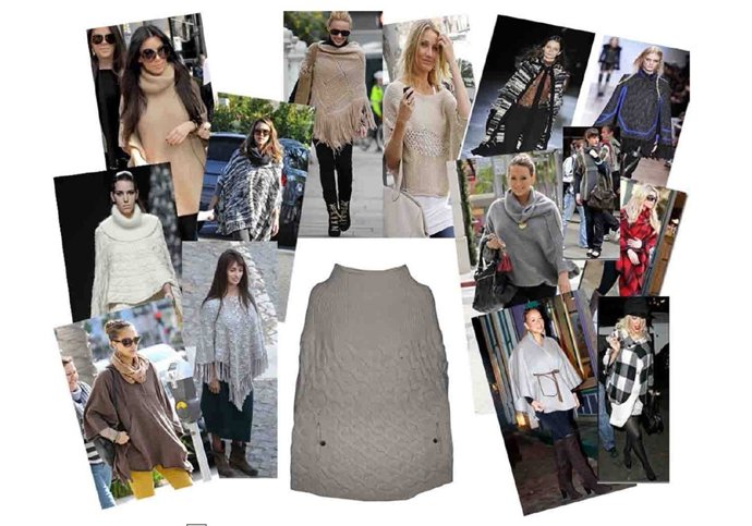 Celebrities con poncho 