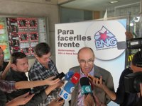 21-O.- Jorquera cree que las encuestas revelan el "claro ascenso" del BNG y que es "posible el cambio" en Galicia