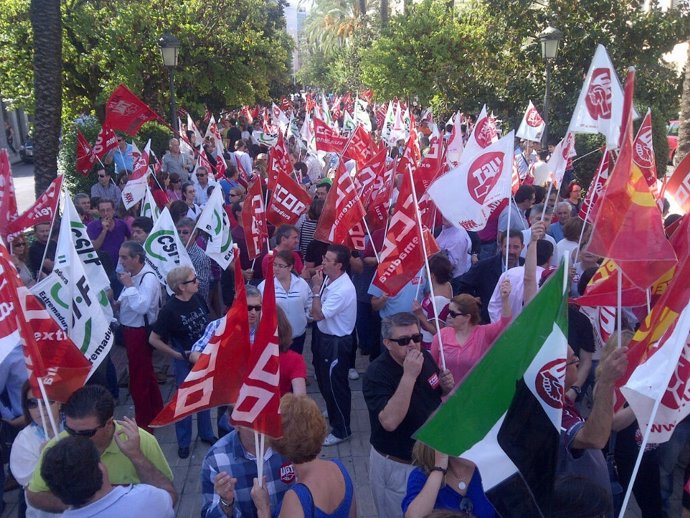 Manifestación en Badajoz