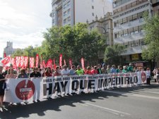 La Cumbre Social aragonesa se moviliza en contra de los PGE.