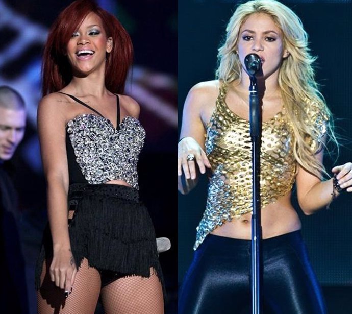 Montaje Rihanna y Shakira