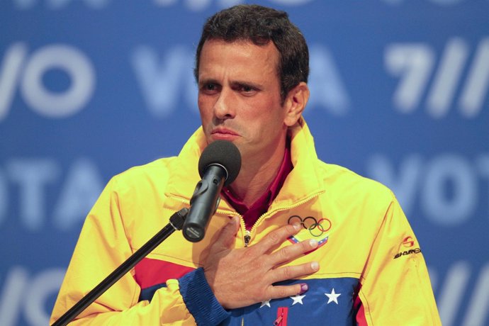 Candidato opositor en Venezuela, Henrique Capriles