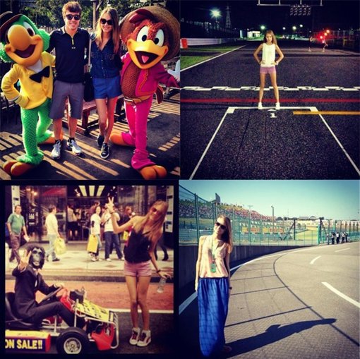 DASHA KAPUSTINA Y FERNANDO ALONSO