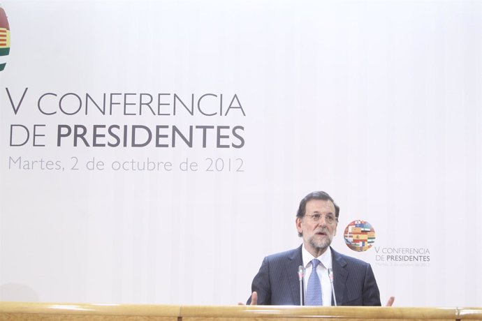 Comparecencia de Mariano Rajoy tras la Conferencia de Presidentes en el Senado