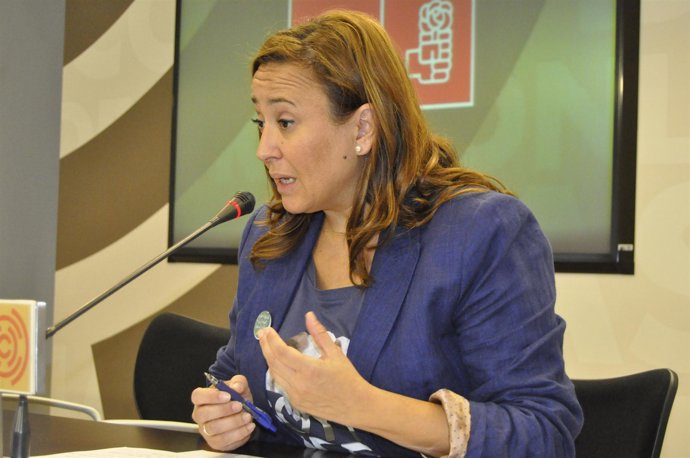 La portavoz de Educación del Grupo Socialista de las Cortes, Mayte Pérez. 
