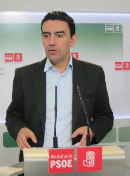 El Vicesecretario General Del PSOE-A, Mario Jiménez, Hoy En Rueda De Prensa