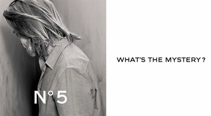 Brad Pitt para Chanel Nº5