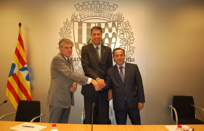 Ferran Alberch, Xavier Garcia Albiol y Josep Maria Puente
