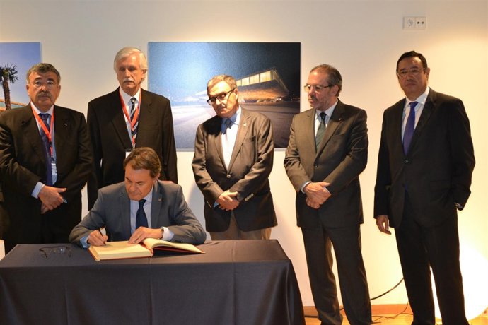 Joan Simó, Ambrossio Bertolotti,  Àngel Ros, Joan Reñé y Artur Mas