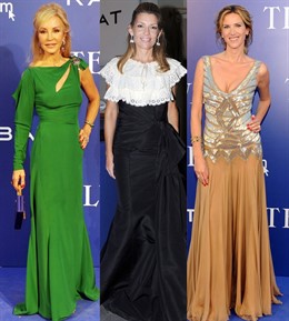 Montaje de Carmen Lomana, Patricia Rato y Alejandra Prat en los premios T 